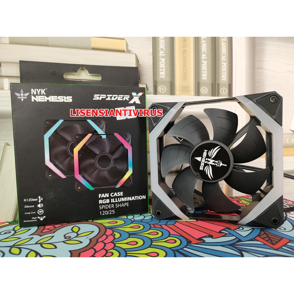 Jual Fan Casing NYK SPIDER RGB 12 CM Warna RGB Nya Bagus dan SIlent Fan ...