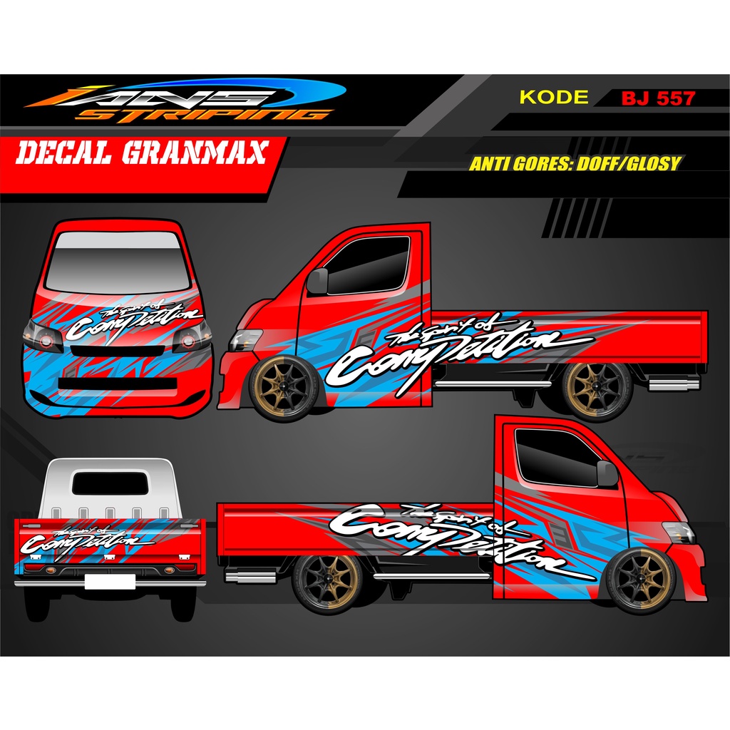 Jual Stiker Mobil Granmax Pick Up Decal Mobil Granmax Carry L