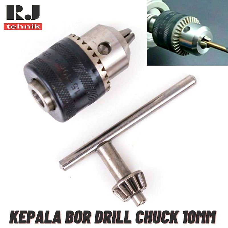 Jual Kepala Bor Drat Mm Drill Chuck Murah Spare Part Mesin Bor Suku Cadang Shopee Indonesia