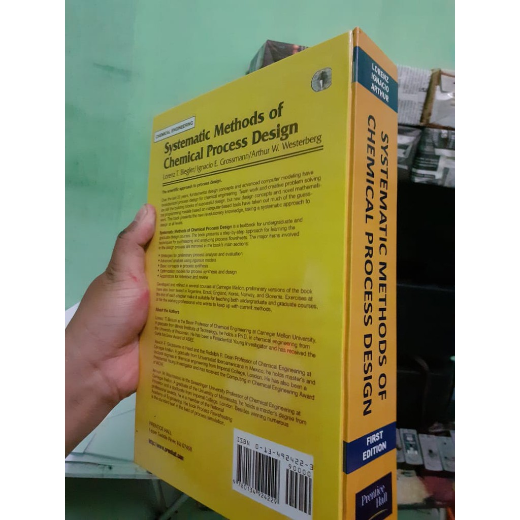 Jual Original-Systematic Methods of Chemical Process Design | Shopee ...