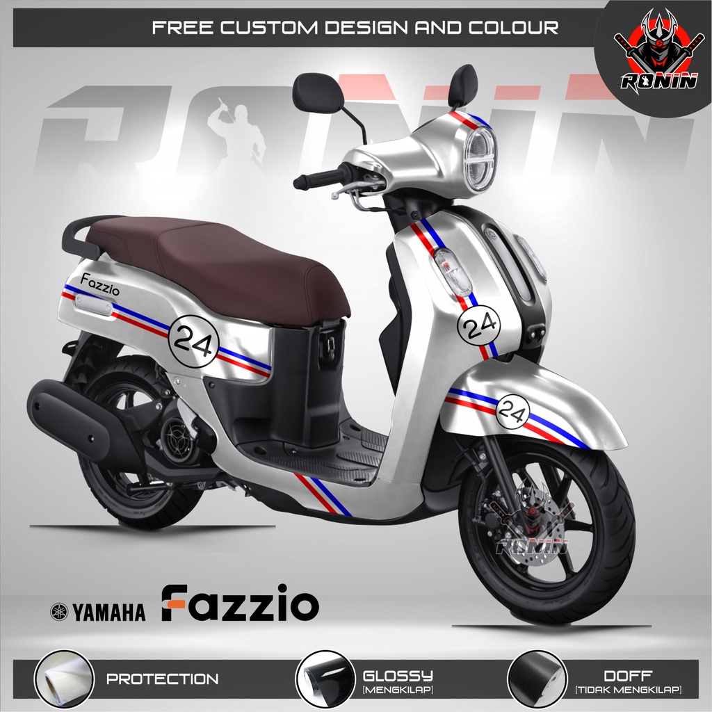 Jual Sticker Decal Yamaha Fazzio Motif Klasik Retro | Shopee Indonesia
