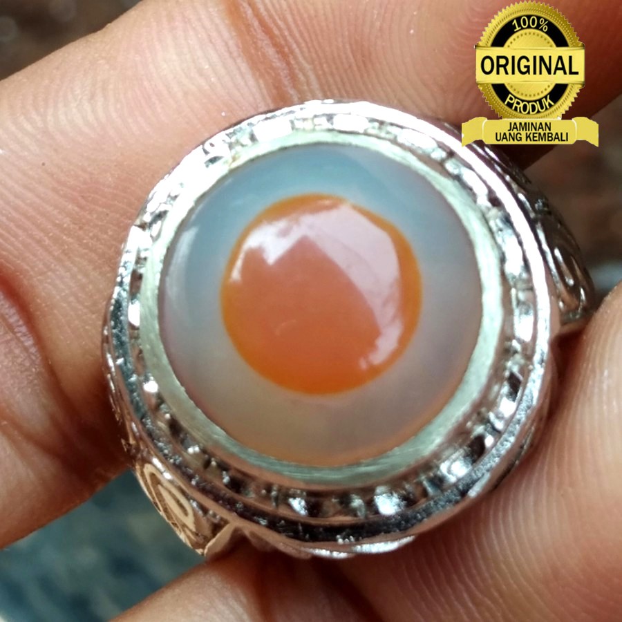 Cincin Elegant Pria Batu akik sulaiman mata antik Istimewa