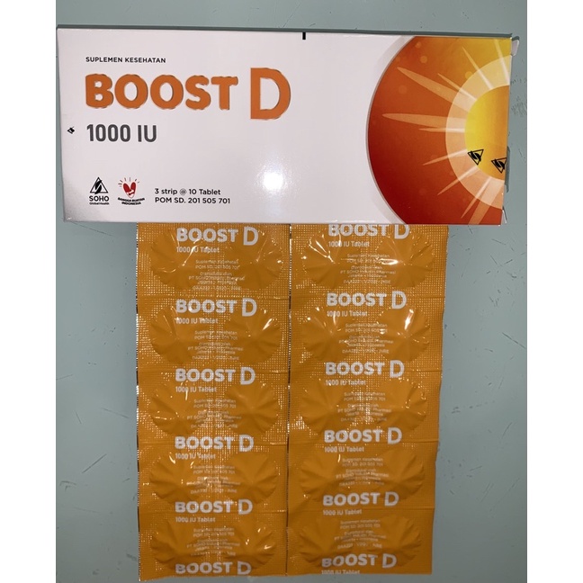 Jual BOOST D 1000 IU 10 TABLET / 1 STRIP Shopee Indonesia