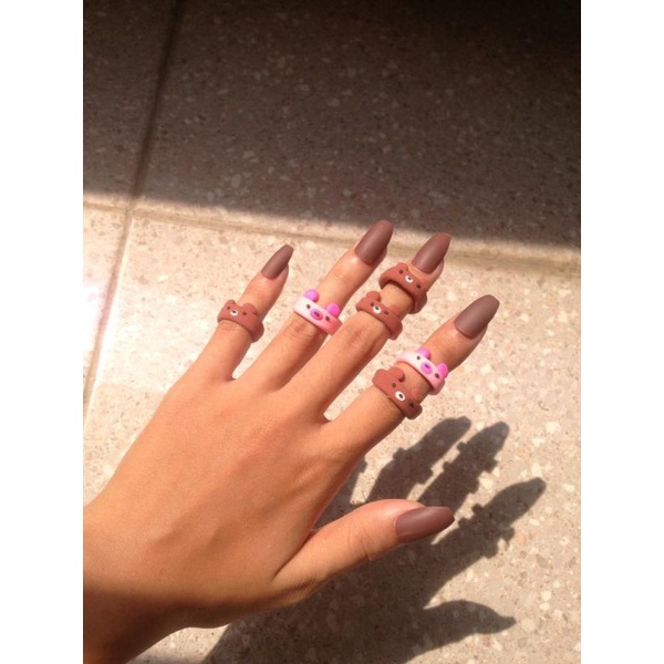 Jual GLOSSY ANIMAL CLAY RINGS [BACA DESKRIPSI!!] | Shopee Indonesia