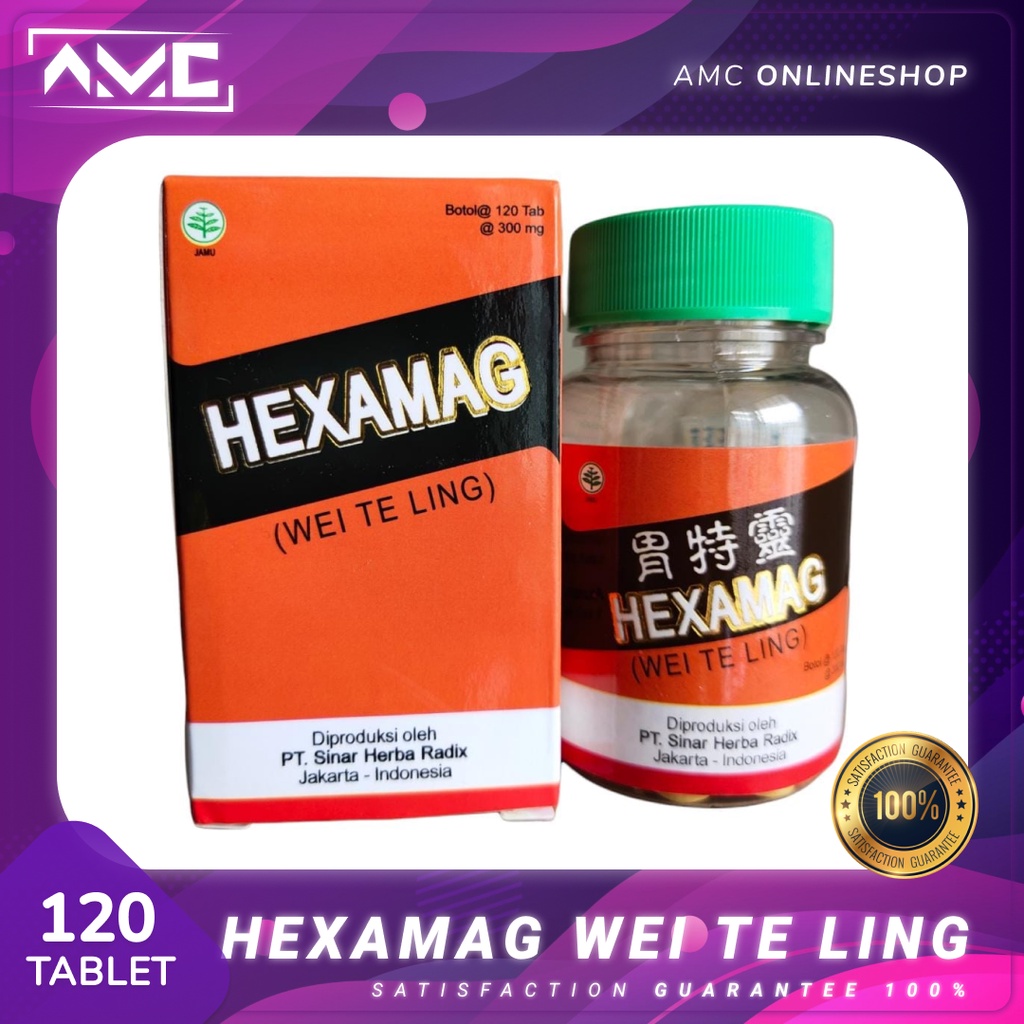 Jual HEXAMAG 120'S Wei Te Ling Lambung Usus Maag Pencernaan Shopee