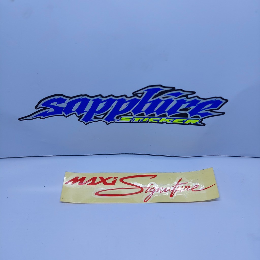Jual stiker sticker MAXI Signature NMAX, XMAX, LEXI | Shopee Indonesia