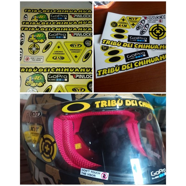 Jual sticker visor helm KYT print cut | Shopee Indonesia