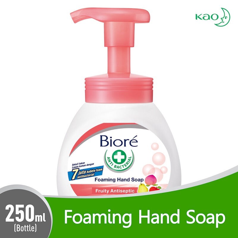 Jual Biore Fruity Antiseptic Foaming Hand Soap 250 Ml Shopee Indonesia