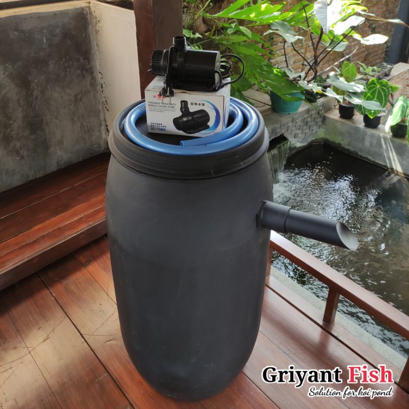 Jual Paket Tong Chamber Tempat Media Filter Besar Pompa Celup Penjernih Air Akuarium Kolam Ikan