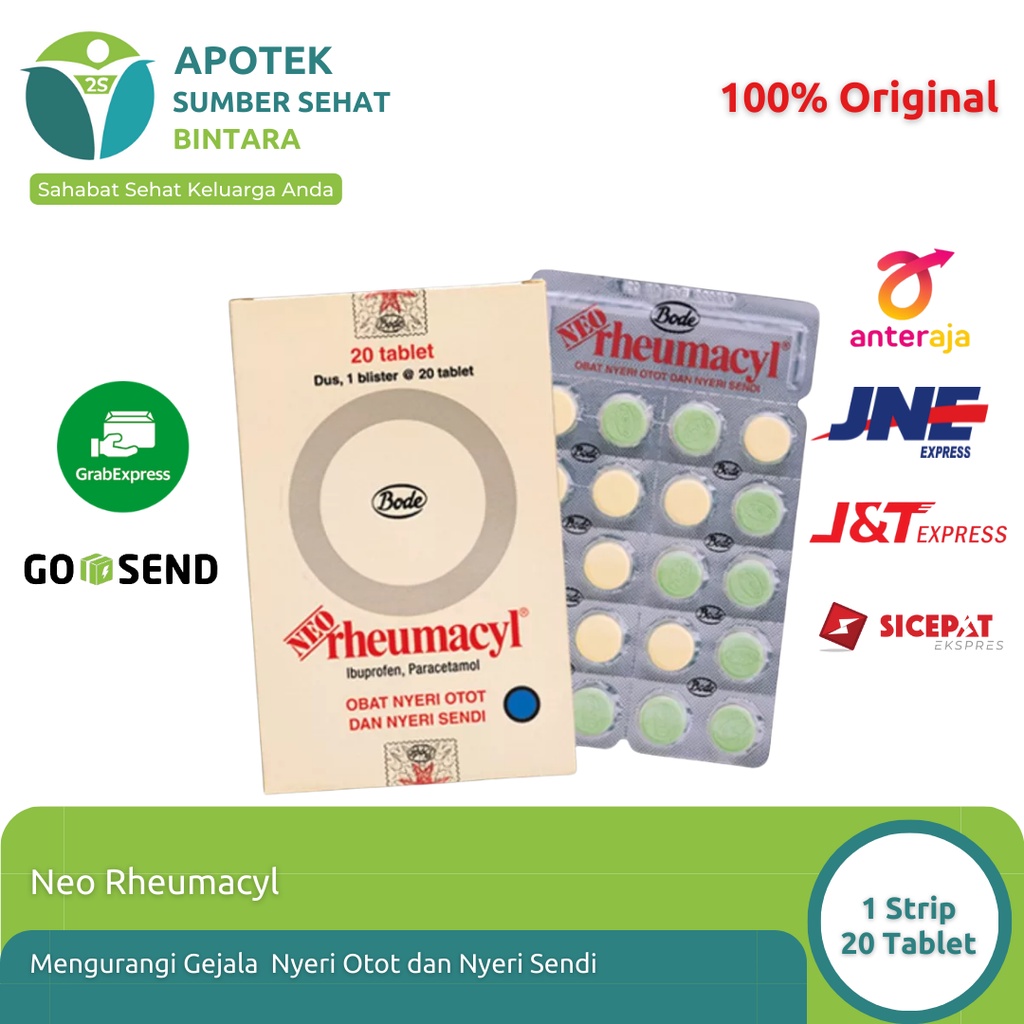 Jual Neo Rheumacyl Obat Nyeri Otot dan Sendi 1 Strip 20 Tablet | Shopee ...