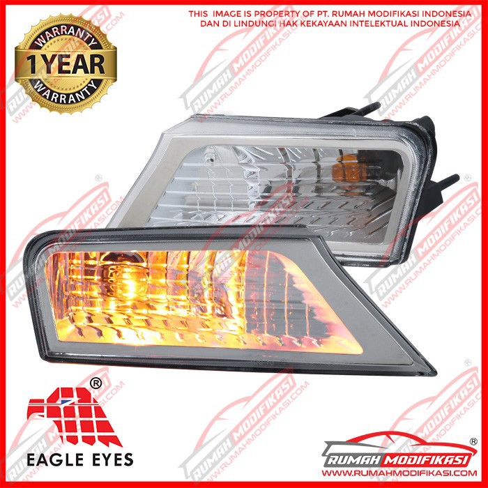 Front Bumper Parking Signal Lights For Toyota Pick-Up 2WD 1989-1995 – Amber Lens – Pair-1084728