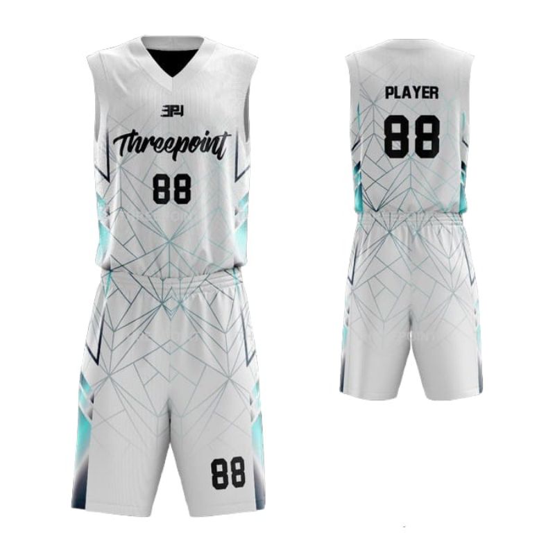 Jual Setelan Jersey Basket Custom Full printing ( bisa custom nama Team