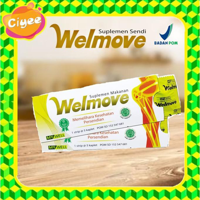 Jual Ciyee Welmove Suplemen Makanan Isi 5 Kaplet Wellmove Vitamin Sendi Welmove Shopee 7458