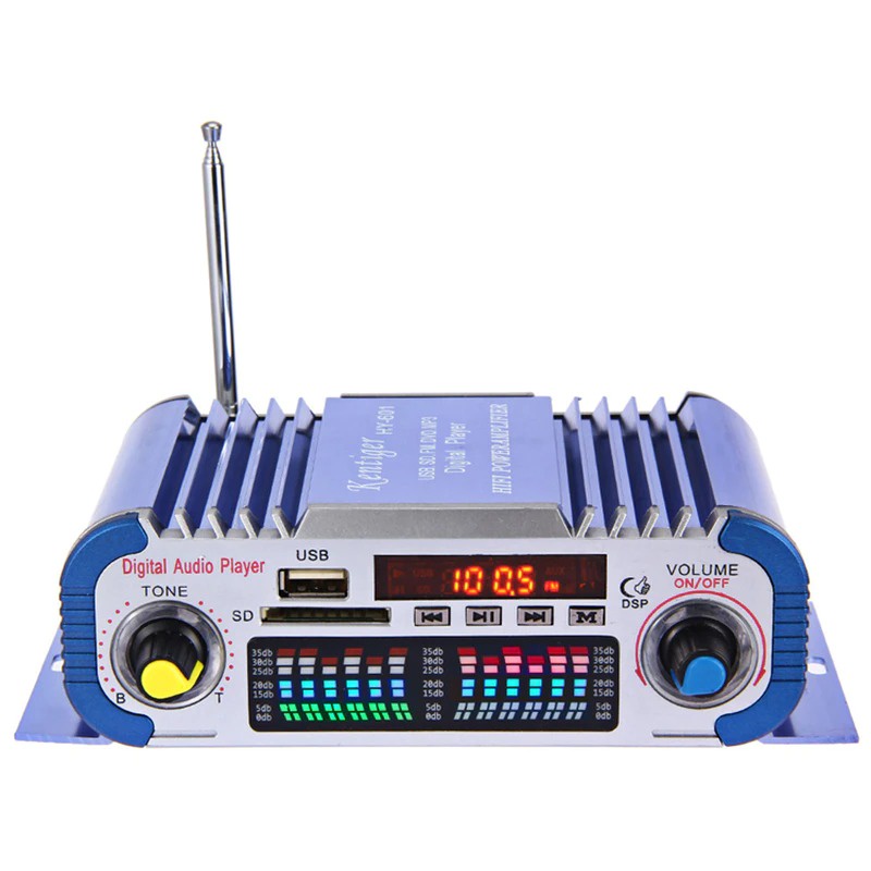Jual Penguat Daya Audio Mobil Car Amplifier 12V 100W - HY-601 - Blue ...