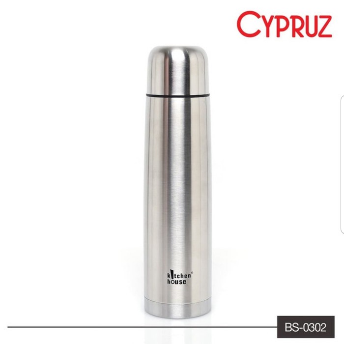 Jual CYPRUZ Botol Air Stainless + Tas Tahan 24jam 1Lt BS -0302 | Shopee ...