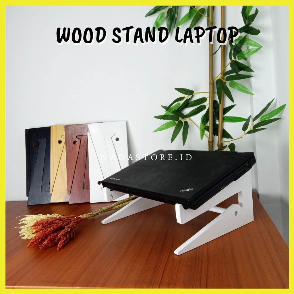 Jual Penyangga Laptop Wood Stand Holder Laptop Tatakan Laptop Kayu Portable Shopee Indonesia