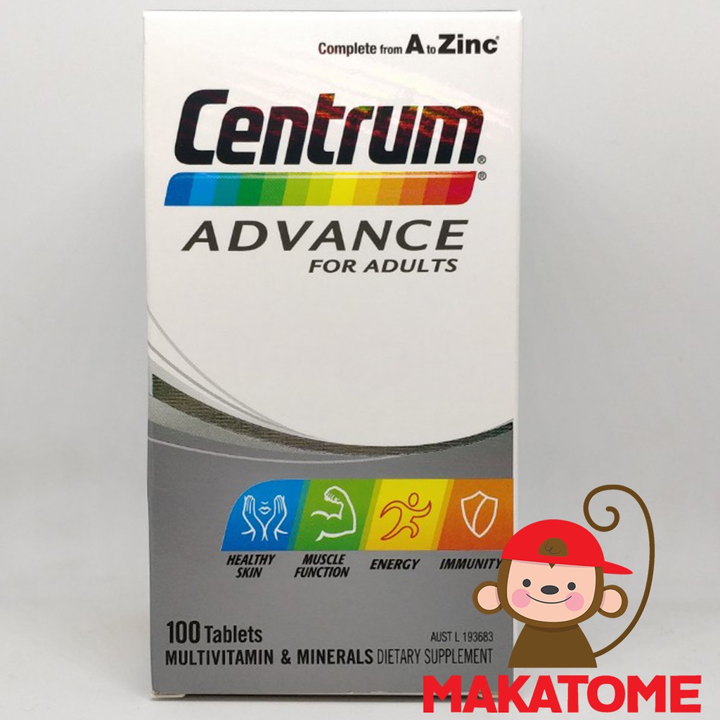 Jual Centrum Advance Adult 100 Tablets multivitamin multi vitamin ...