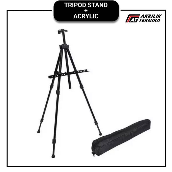 Jual Tripod Stand / Frame Display / Tiang Iklan Poster Display Akrilik