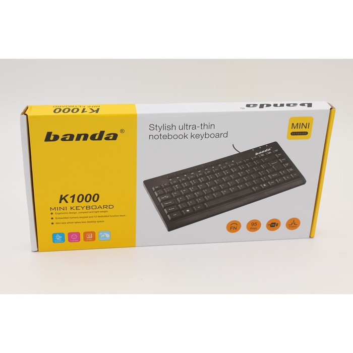Jual keyboard mini MULTIMEDIA BANDA K1000 ( USB ) | Shopee Indonesia