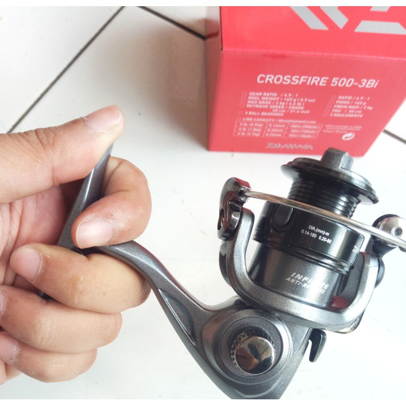 daiwa cf500-3bi crossfire 3bi spinning reel Fishing Lt Rl : Sports & Outdoors Lifetime Bail Spring Reel Daiwa CROSSFIRE 3Bi 4rul