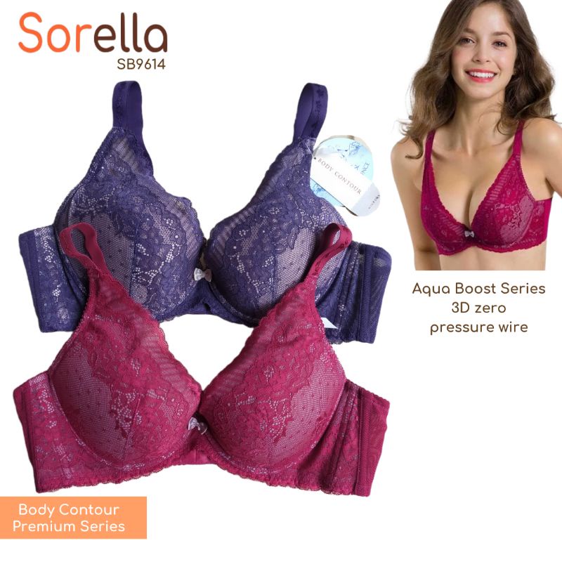 SORELLA Bra SIZE 32B,34B,36B-BODY CONTOUR BY Ews-29614