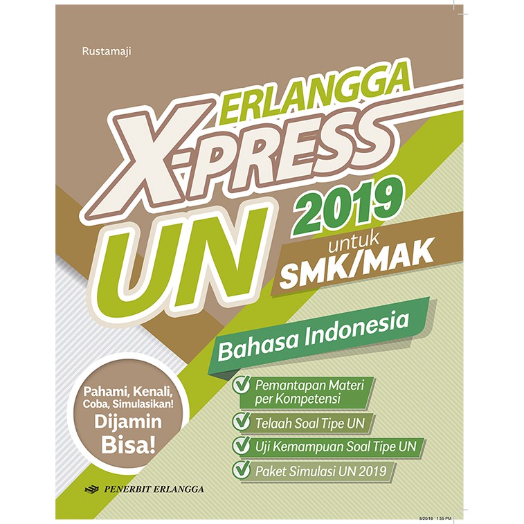 Jual BUKU ERLANGGA - ERLANGGA X-PRESS UN SMK/MAK 2019 B. INDONESIA ...