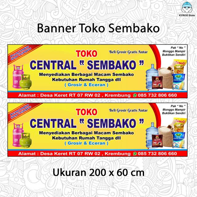 Jual Banner Spanduk Toko Sembako Shopee Indonesia