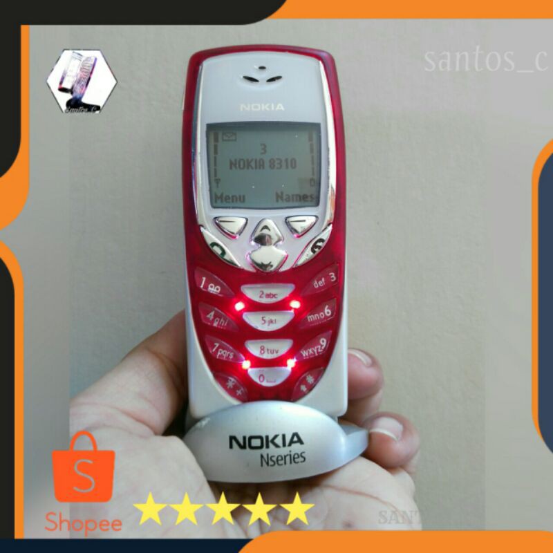 Coque Originale Nokia 8310 / 6510 - CNT-58 - Cuir Rouge (Neuf)