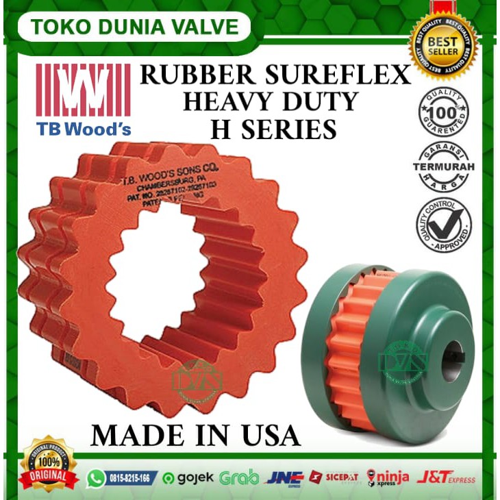 Jual SUREFLEX H8 HEAVY DUTY RPM RUBBER COUPLING TB WOODS ELEMENT ONLY ...