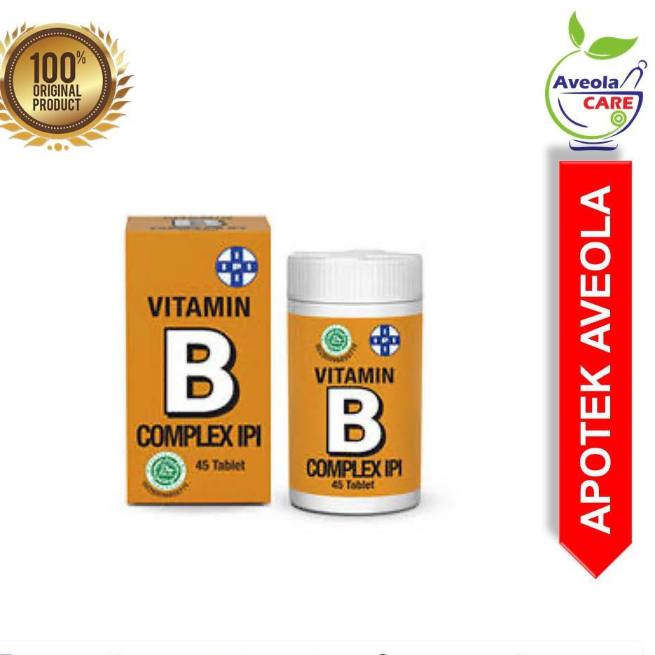 Jual Vitamin B Komplex IPI Isi 45 TableT - Produk Original | Shopee ...