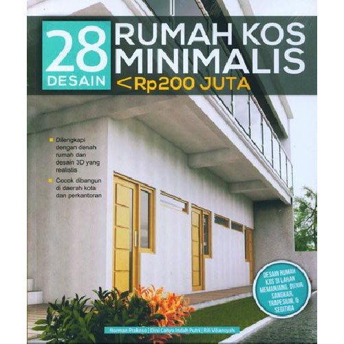 Jual ARSITEKTUR DESAIN 28 Desain Rumah Kos Minimalis Kurang Dari Rp200 ...