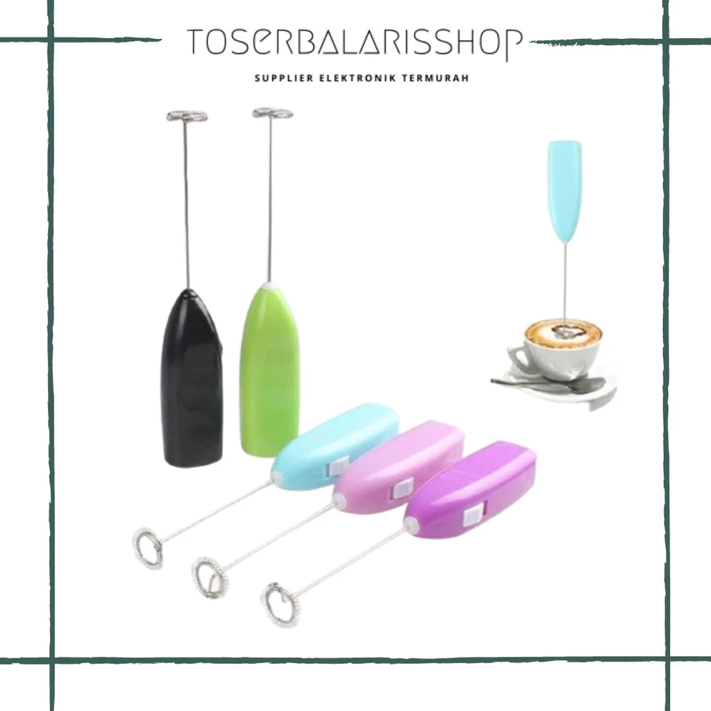 HAND MIXER MINI ELEKTRIK / PENGADUK DALGONA COFFE / PENGOCOK TELUR FOAM - WARNA RANDOM | AutoStock