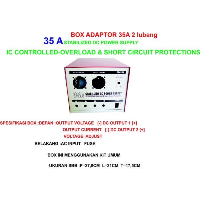 Jual Box Adaptor 35A 2 lubang | Shopee Indonesia