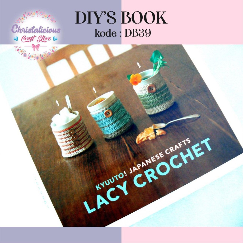 Jual Buku Japanese Crafts "Lacy Crochet" Buku tutorial merajut | Shopee Indonesia