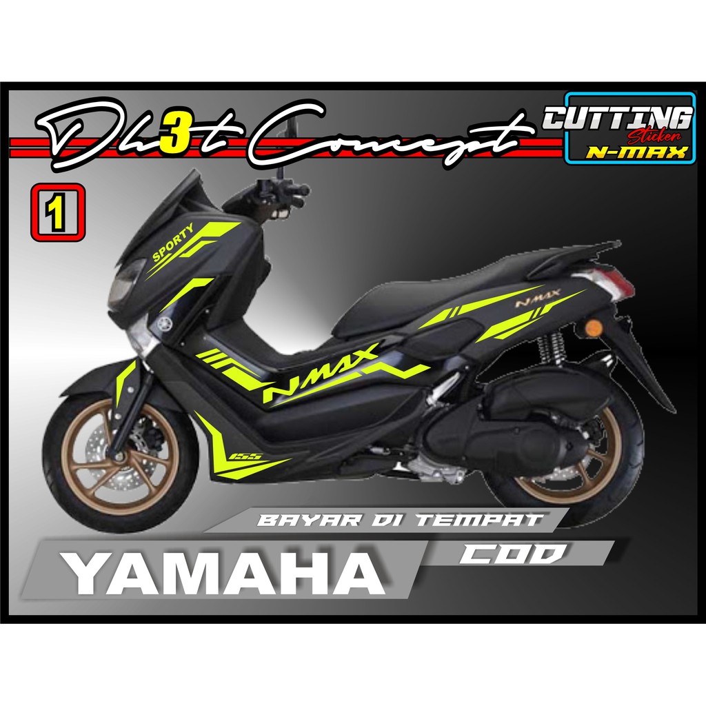 Jual Stiker Motor Nmax Sticker Striping Motor Yamaha Nmax Cutting