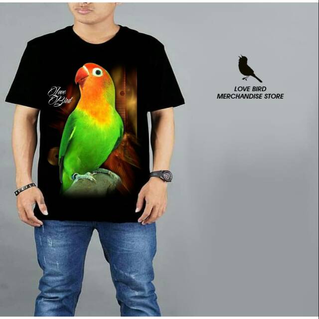 Jual Kaos burung keren aneka Lovebird terbaru , burung cantik ngekek ...