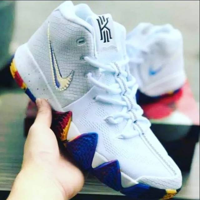 Kyrie 4 2024 white rainbow