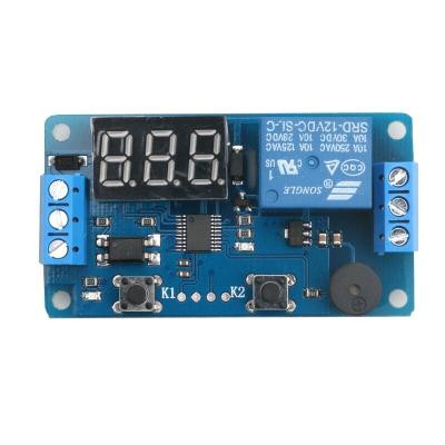 Jual Display Digital Delay Timer Control Module PLC Buzzer New DC 12V ...