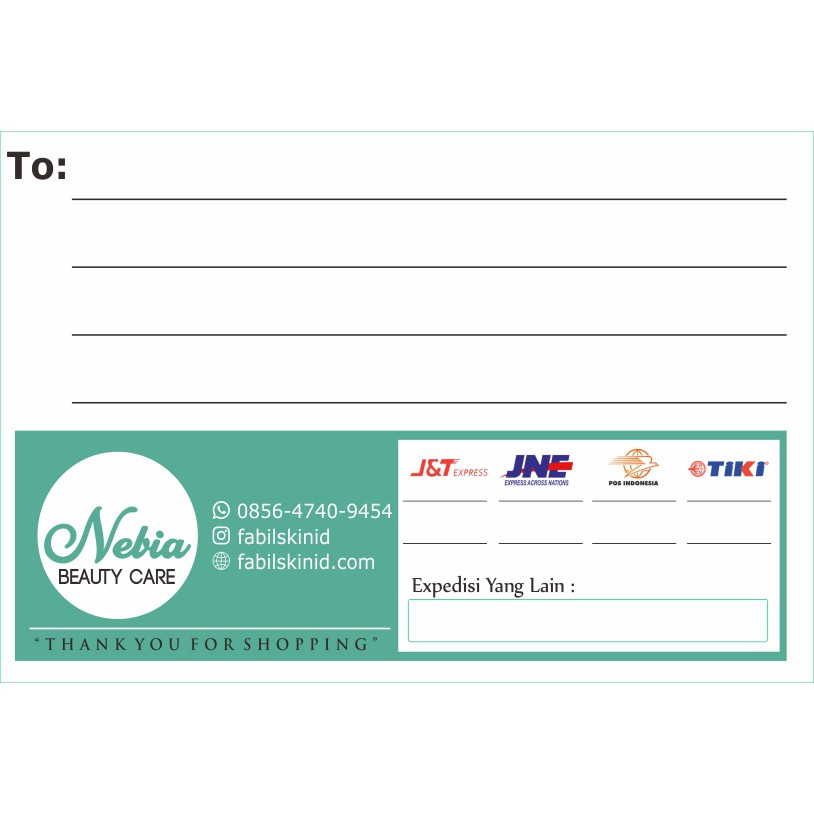 Jual Shipping Label Custom | Shopee Indonesia