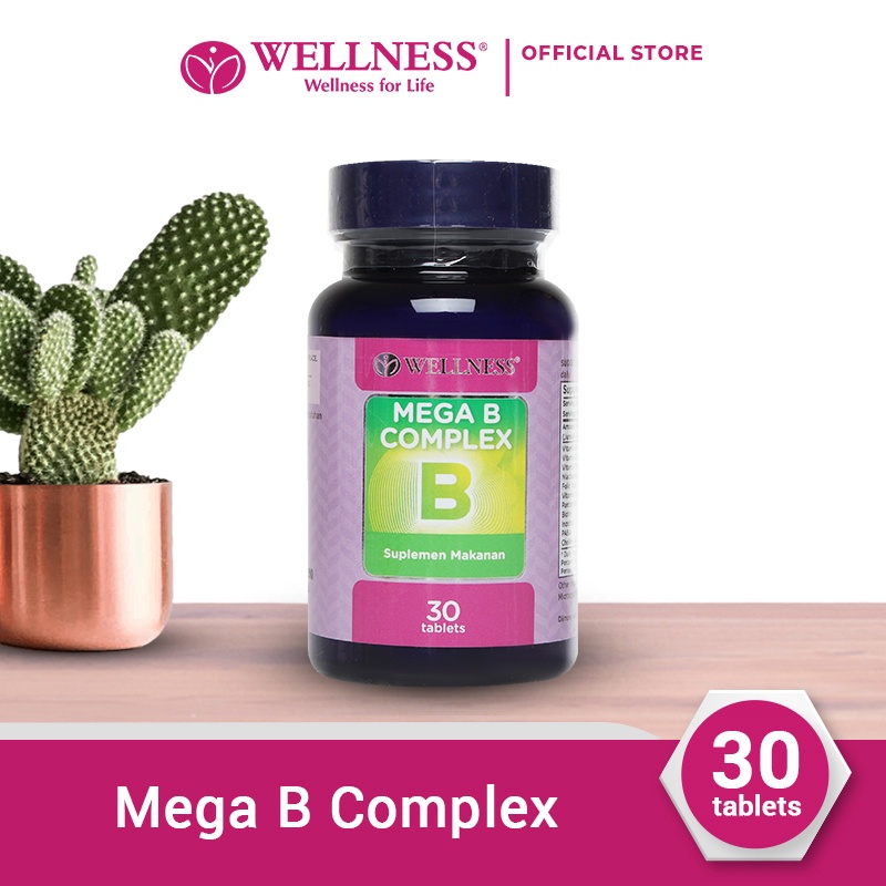 Jual Wellness Mega B Complex - 30 Tablets | Shopee Indonesia