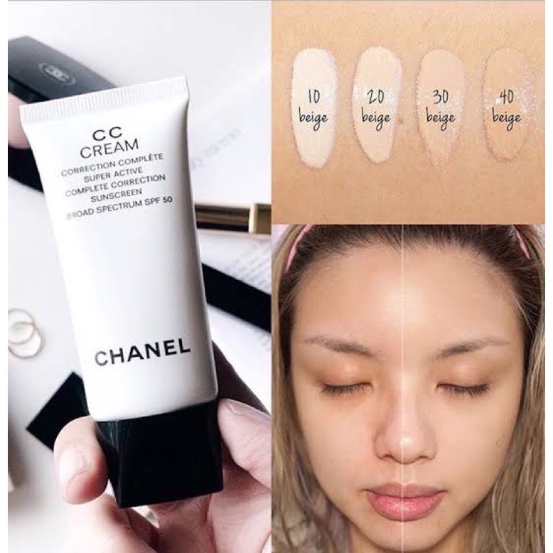 Jual Chanel CC Cream Super Active Correction Complete Sunscreen Spf 50 ...