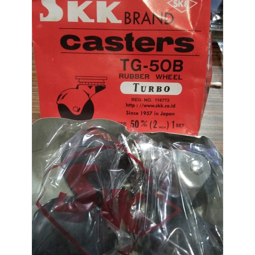 Jual Roda Skk Tg-50B / Rubber Wheel Turbo 2 Inch /Skk 50Mm | Shopee ...