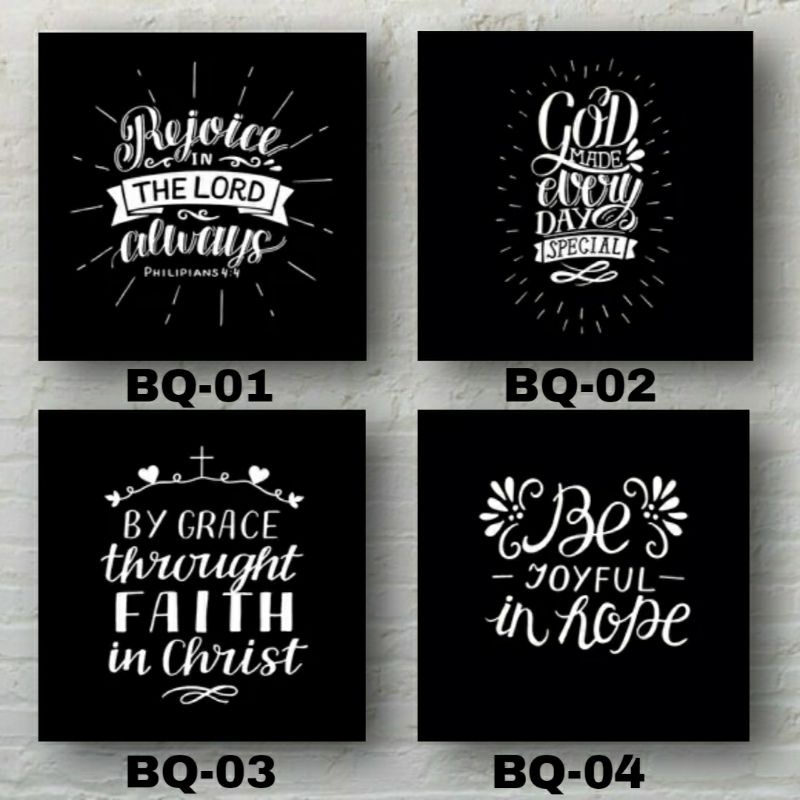 Jual Hiasan dinding Kristen Katolik typography quote/kutipan ayat ...