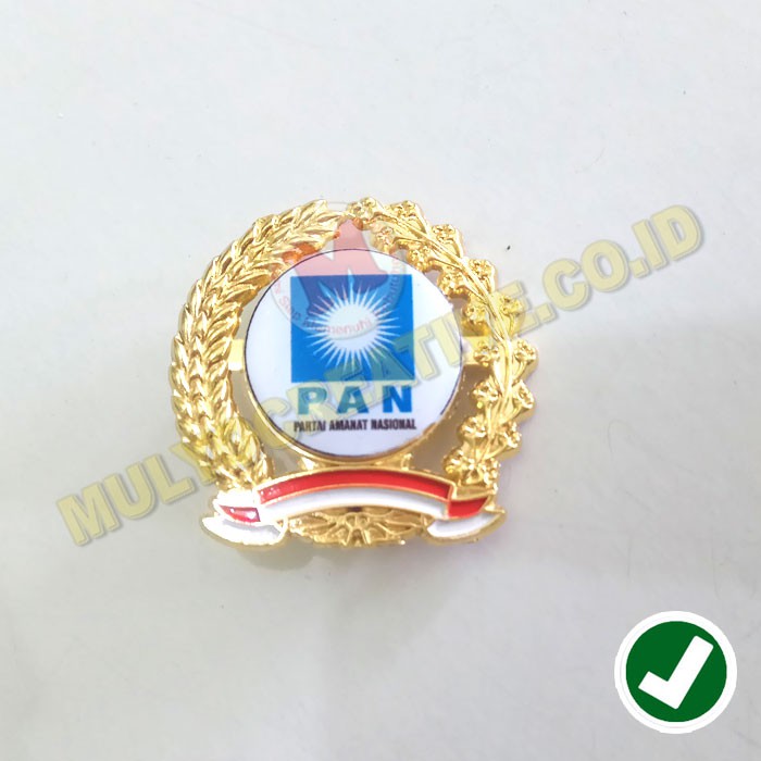 Pin PAN Nomor Urut 12 - #12 PAN Emblem Bros Partai Amanat Nasional