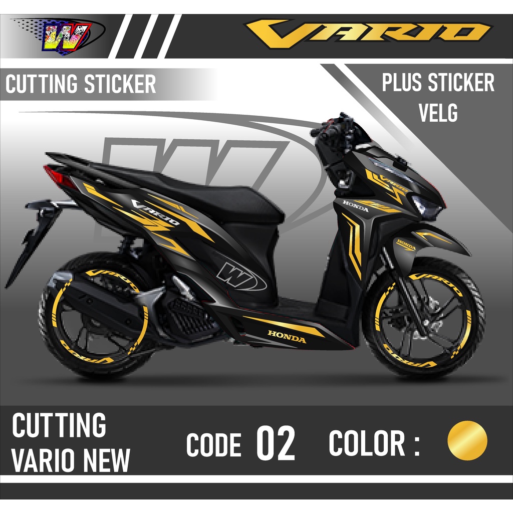 Jual VARIO NEW Cutting Sticker - Aksesoris Motor Stiker Honda Vario 125