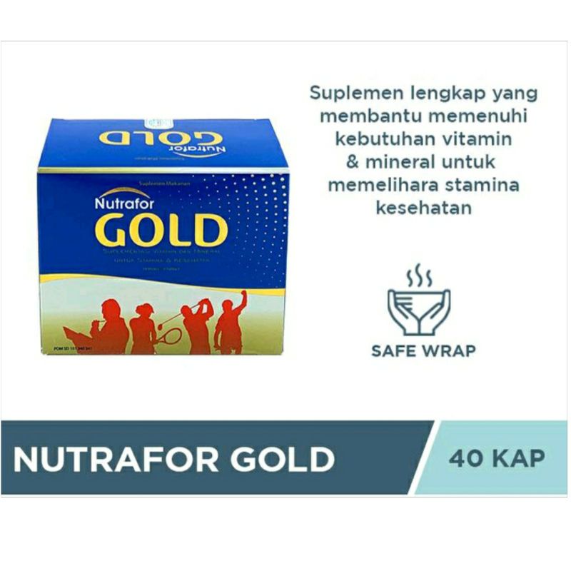 Jual NUTRAFOR GOLD MULTIVITAMIN HARGA PER 1.BOX | Shopee Indonesia