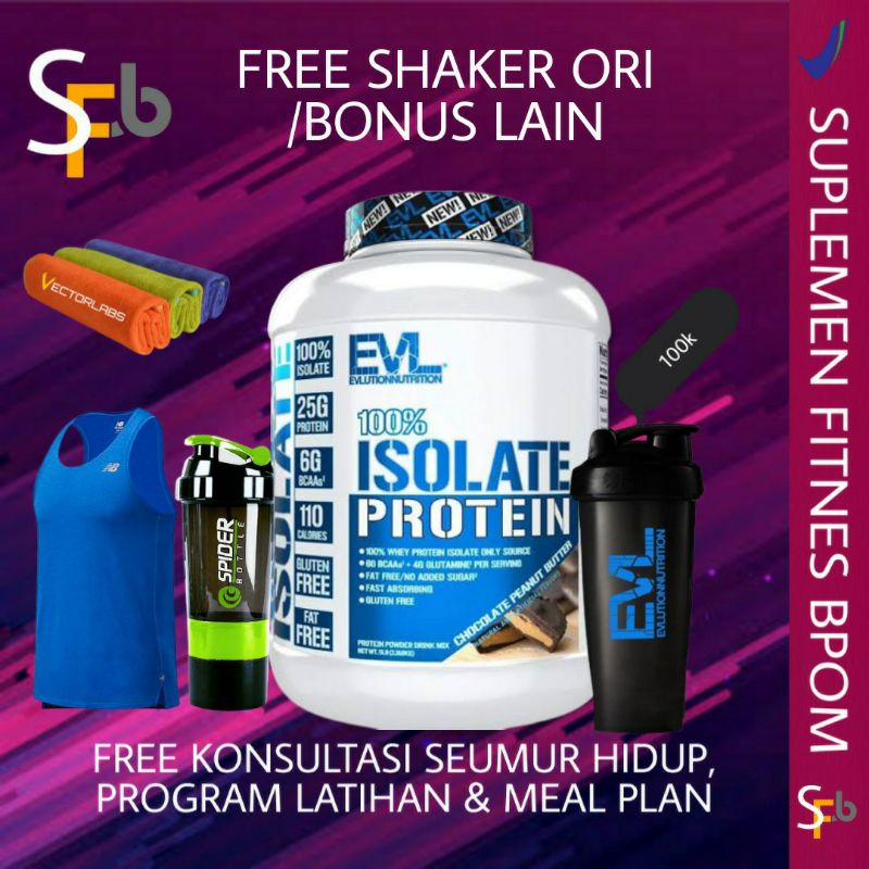 Jual Evl Evlution Whey Protein Whey Lbs Isolate Blend Suplemen