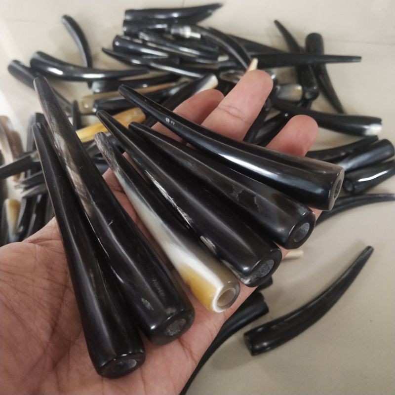 Jual Agen once pipa rokok tanduk kerbau abal-abal bulat keaslian ...