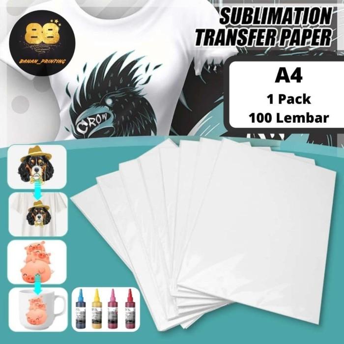 Jual Kertas Sublim Premium Kertas Sublimasi High Quality 100 Lembar