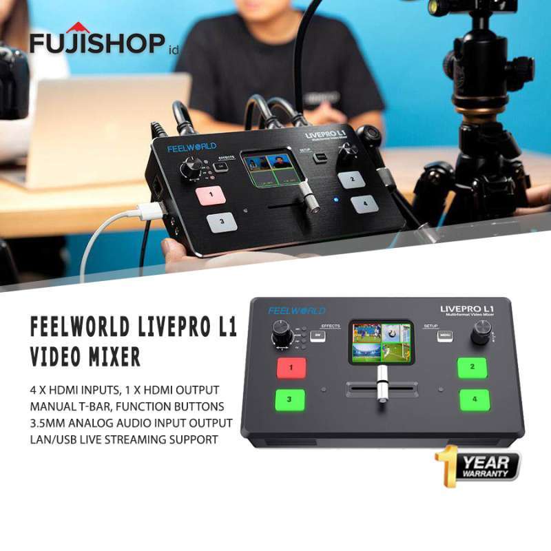 Jual Feelworld LIVEPRO L1 Multi-format Video Mixer Switcher 4 X HDMI ...